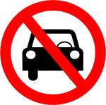 no driving