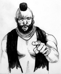 person pointing